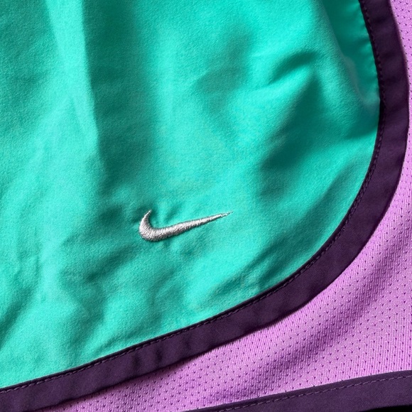 Nike Dri-FIT Tempo Running Shorts | Teal & Purple | Size Medium - Picture 3 of 4